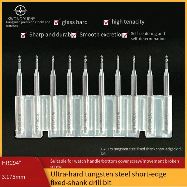 Kwong Yuen Ultra-Hard Tungsten Steel Drill Bit Watch Repairing Tool for Handle Fixing And Screw Breaking