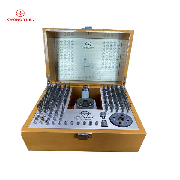Kwong Yuen All Steel Watch Repairs Tool Kit for Watchmakers High Quality 130 Staking Tools Punches Movement Repair tools